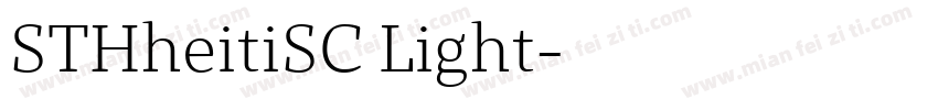 STHheitiSC Light字体转换